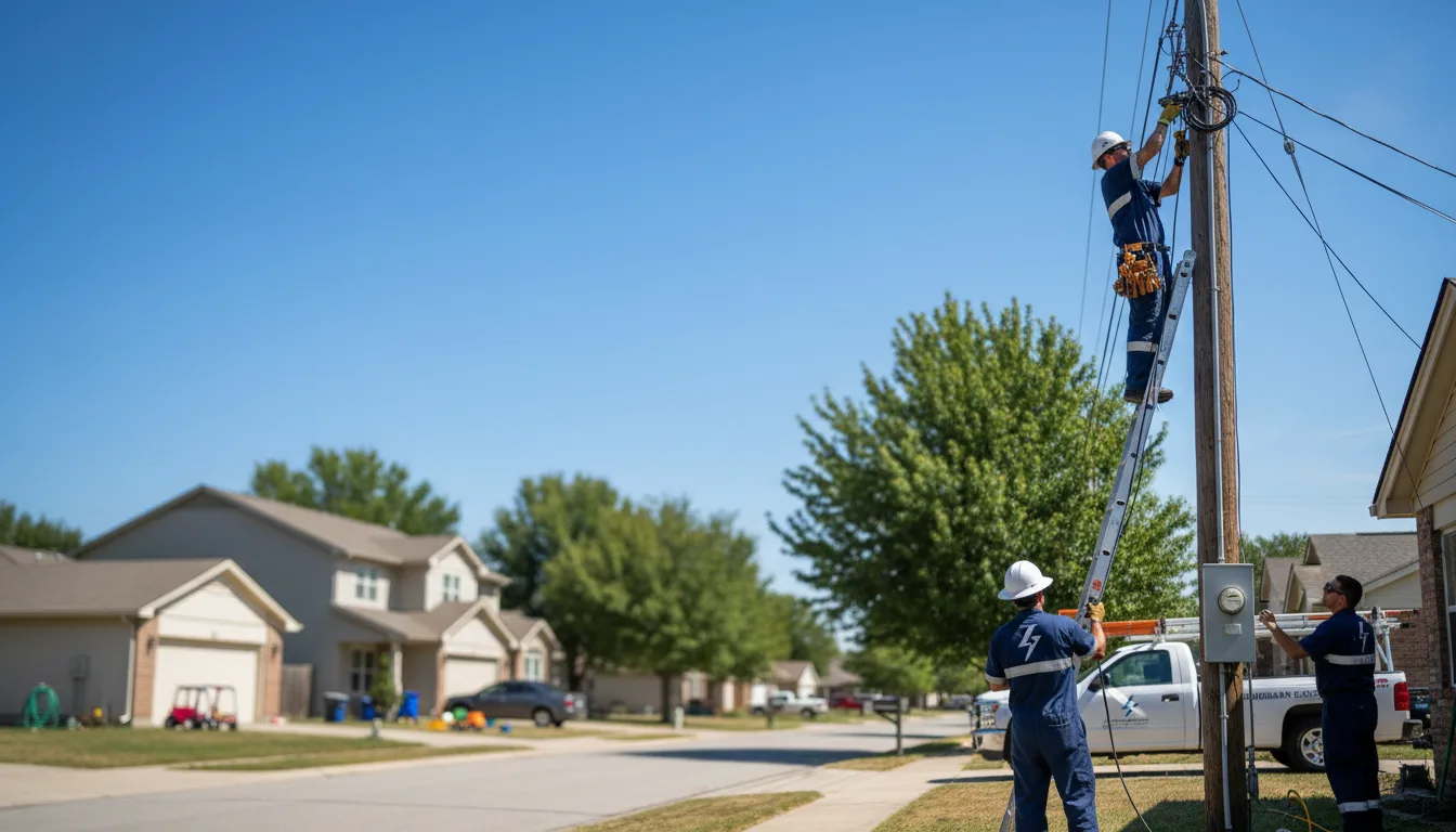 Residential electrician providing installation services in Port Royal, KY